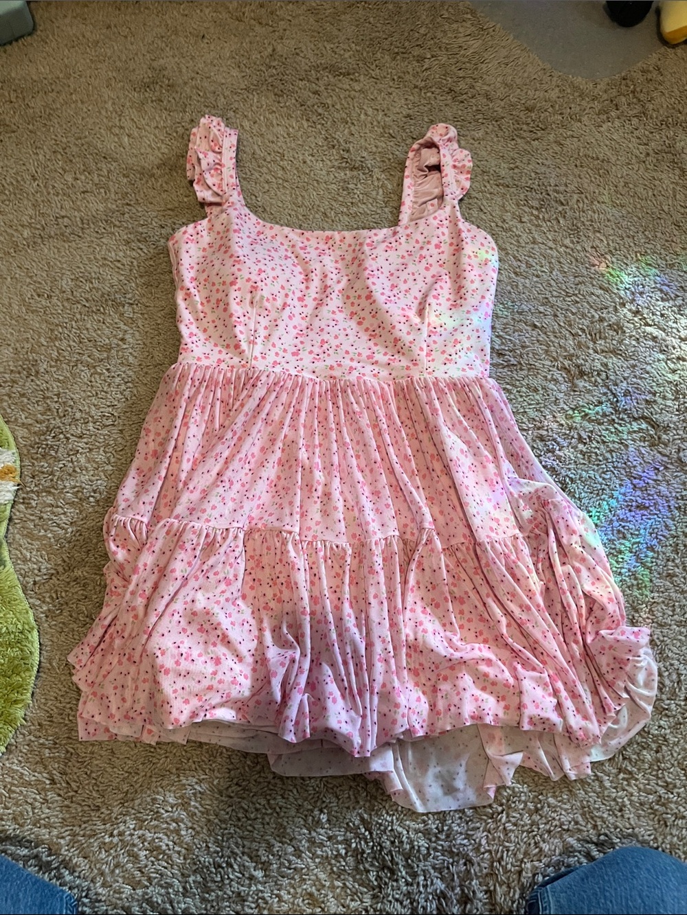 Blogilates by popflex pink floral athletic dress